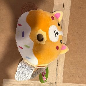 NWT Corgi Donut Plush Vanilla Scented